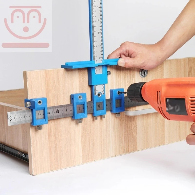 Door Handle - 木工用ハンドルポジショナー、補助工具キャビネットドアパンチャー、木工用ハンドルドリルポジショナー
