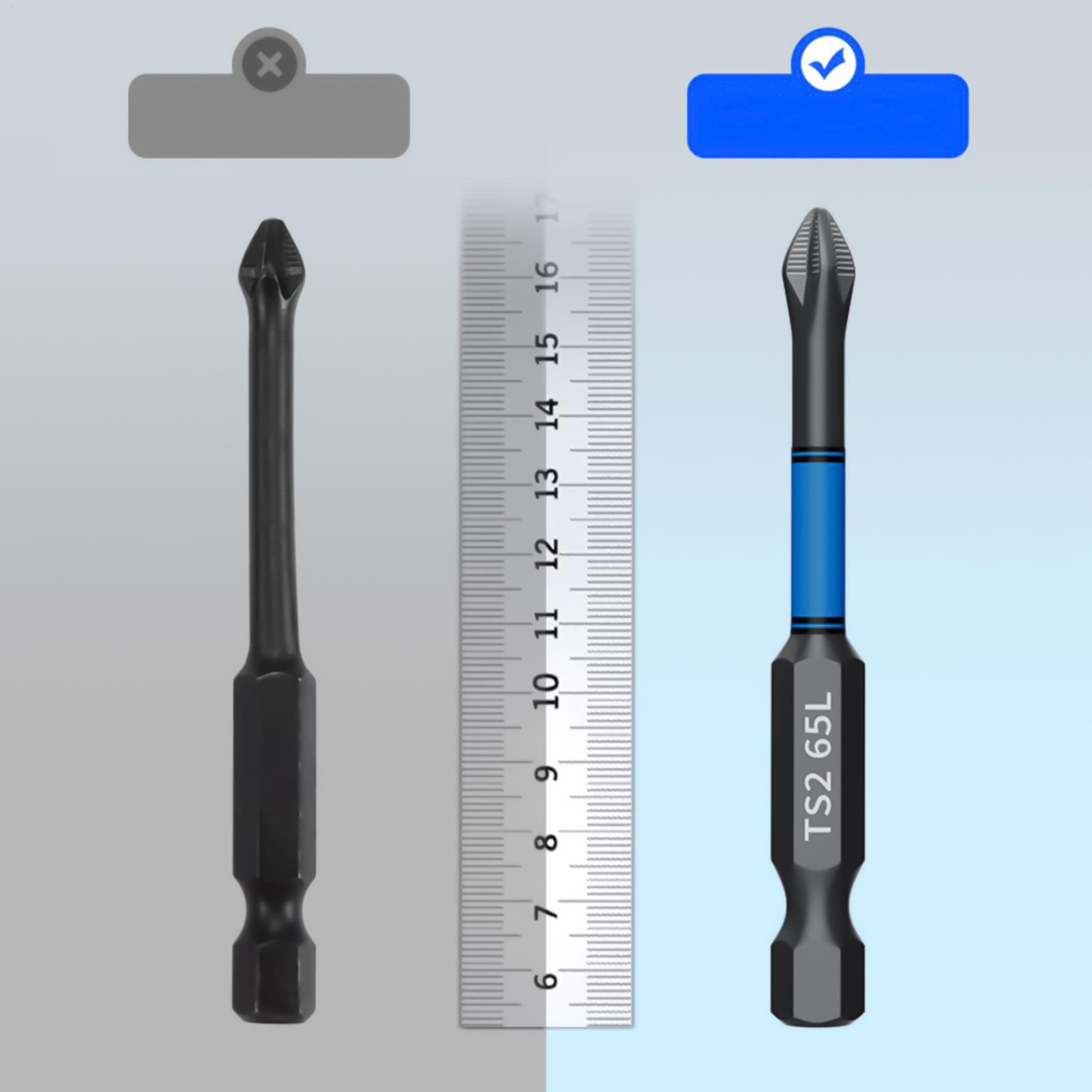 Drill Bits - ドリルドライバービットセット 6 ピース磁気ヘビーデューティ六角シャンクドリルビットコンビネーションツール木工金属加工穴あけ用