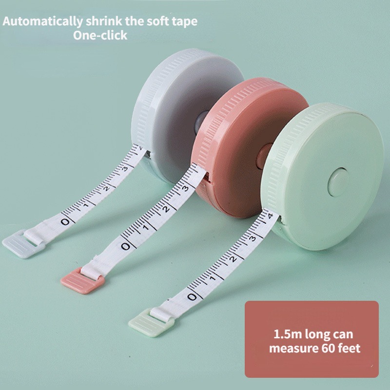 1/3個入り、人体測定用円形メジャー。携帯に便利なスプリング - Tape Measure のレビューと価格