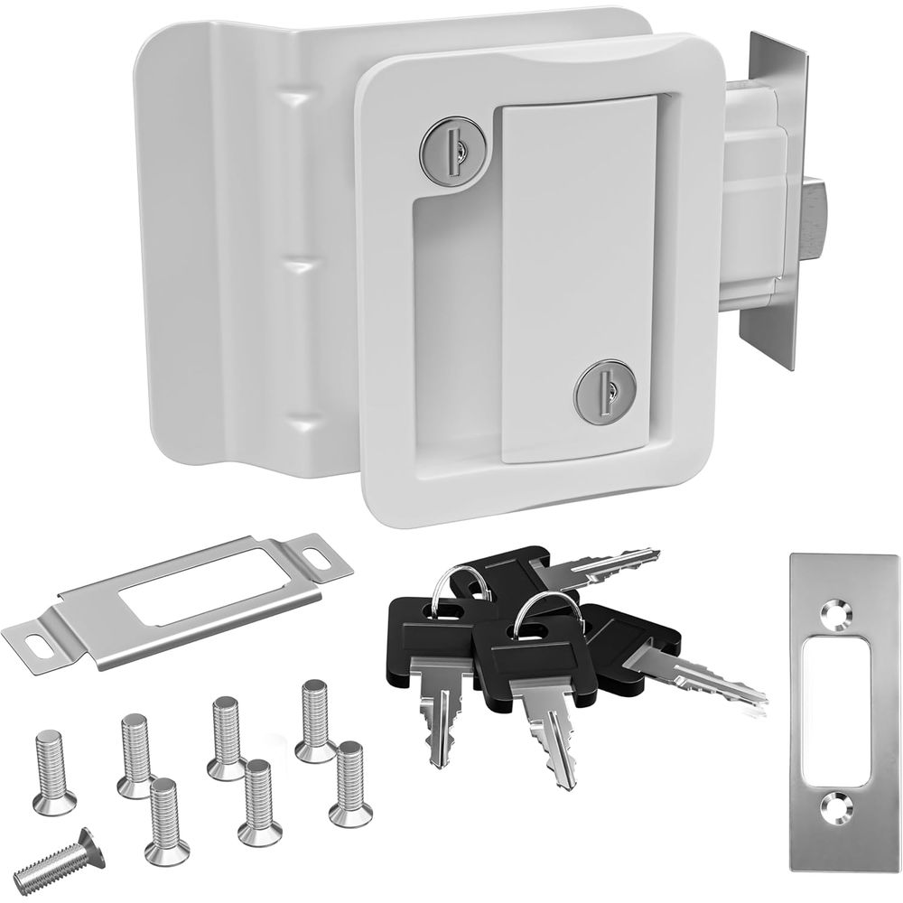 RVドアロック交換用パドルデッドボルト、キャンピングカーのド - Door Handle のレビューと価格