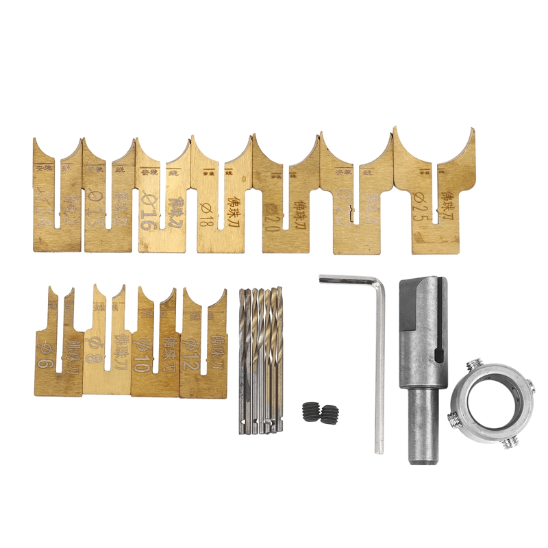 木製ビーズドリルビットボールブレードフライスカッターセット2 - Drill Bits のレビューと価格