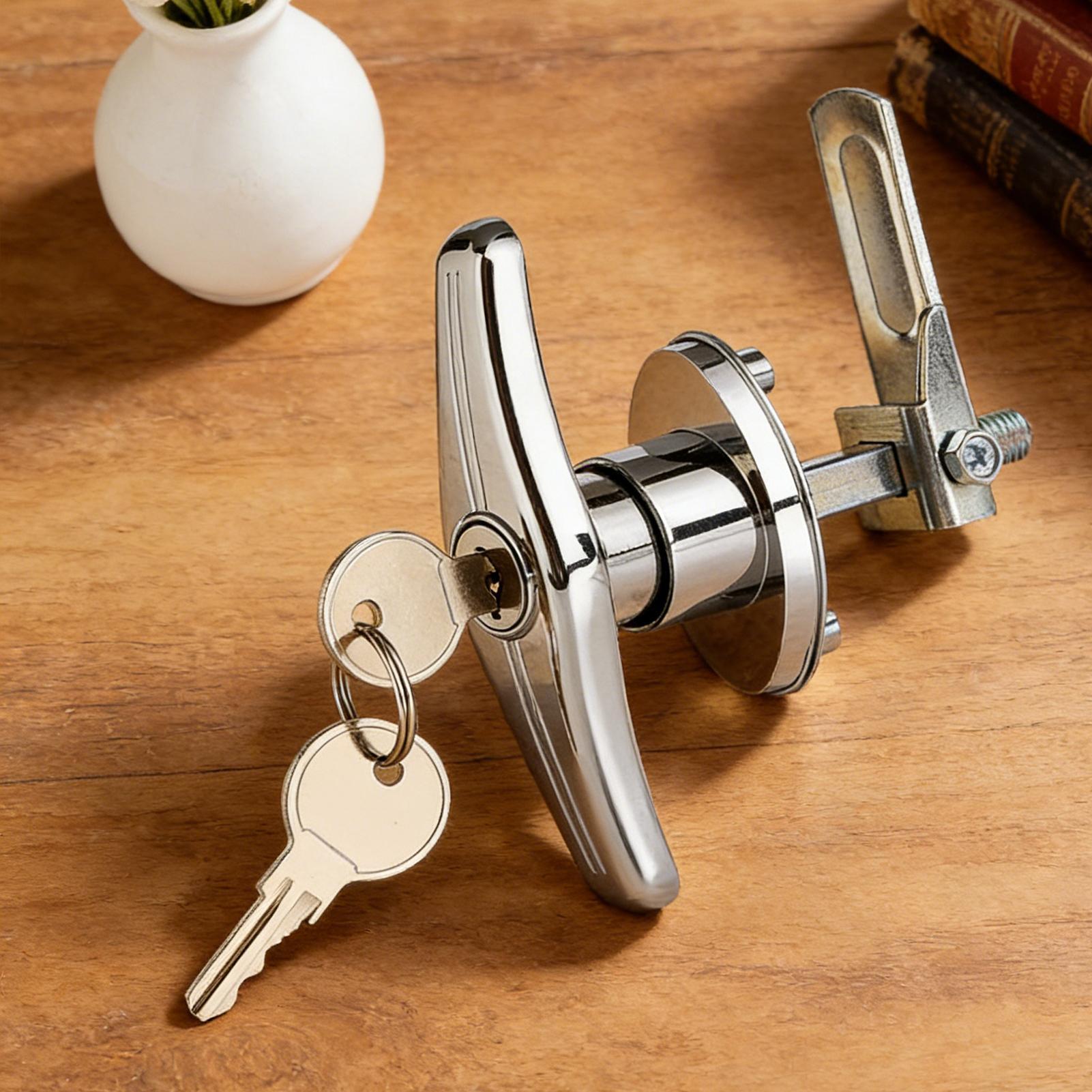 キャンピングカードアラッチ高セキュリティ亜鉛合金キー付きRV - Door Handle のレビューと価格